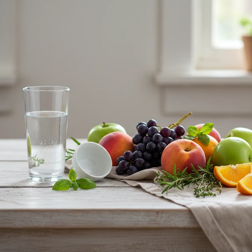 Luftfoto av urtehage med plantebaserte ingredienser